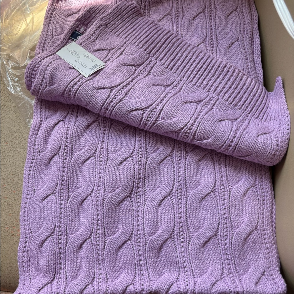 NWT Lands' End Women’s Drifter Cable Knit Scarf - Picture 2 of 9